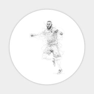 Karim Benzema Scribble Magnet